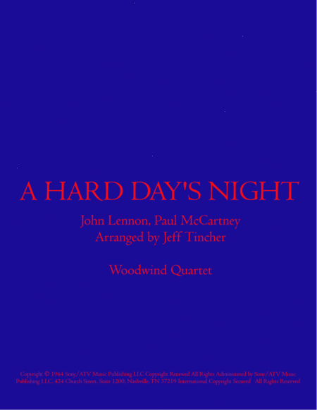 A Hard Day's Night (arr. Jeff Tincher)