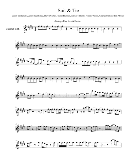 Suit & Tie (arr. Kevin Busse)