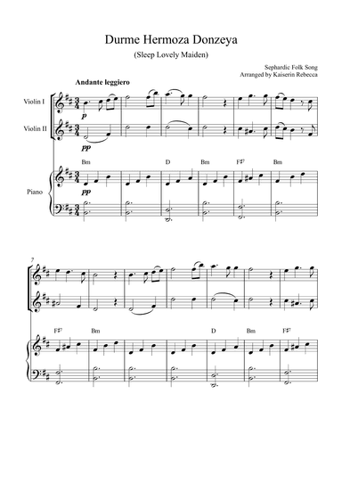 Durme Hermoza Donzeya (Sleep Lovely Maiden) (arr. Kaiserin Rebecca)