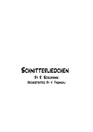 Schnitterliedchen (arr. Valdeci Faganioli)