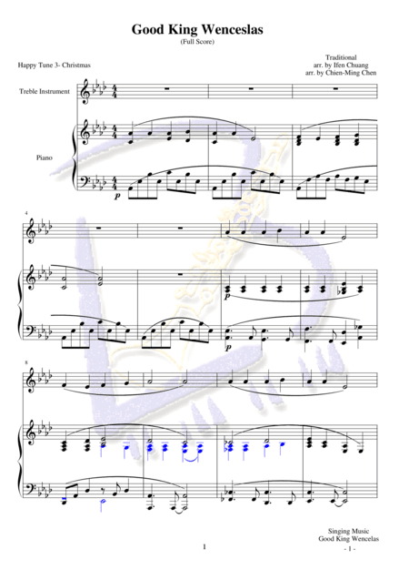 Good King Wenceslas (arr. Ifen Chuang, Chien-Ming Chen)