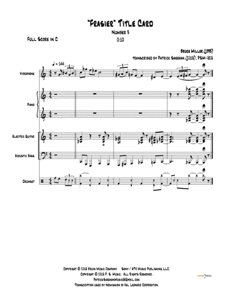 Frasier Cues (arr. Patrick Sheehan)