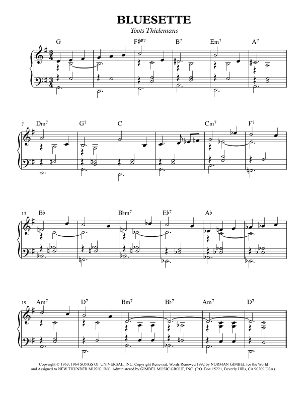 Bluesette (arr. Christian Bennedsen)