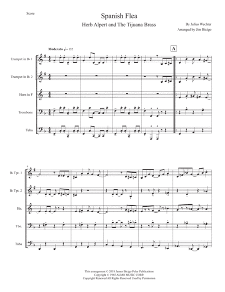 Spanish Flea (arr. Jim Bicigo)