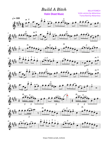 Build A Bitch (arr. Adisantosa)