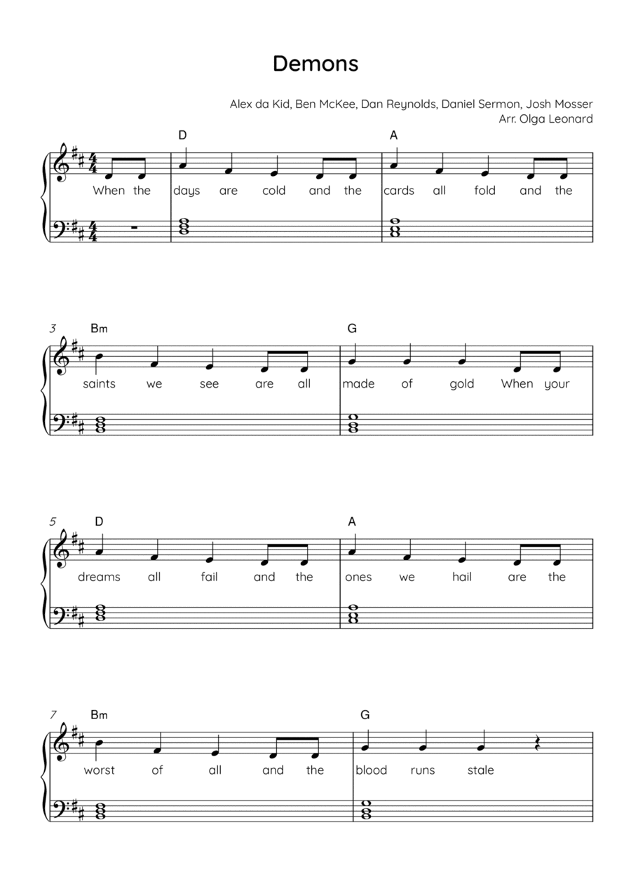 Demons (arr. Olga Leonard)