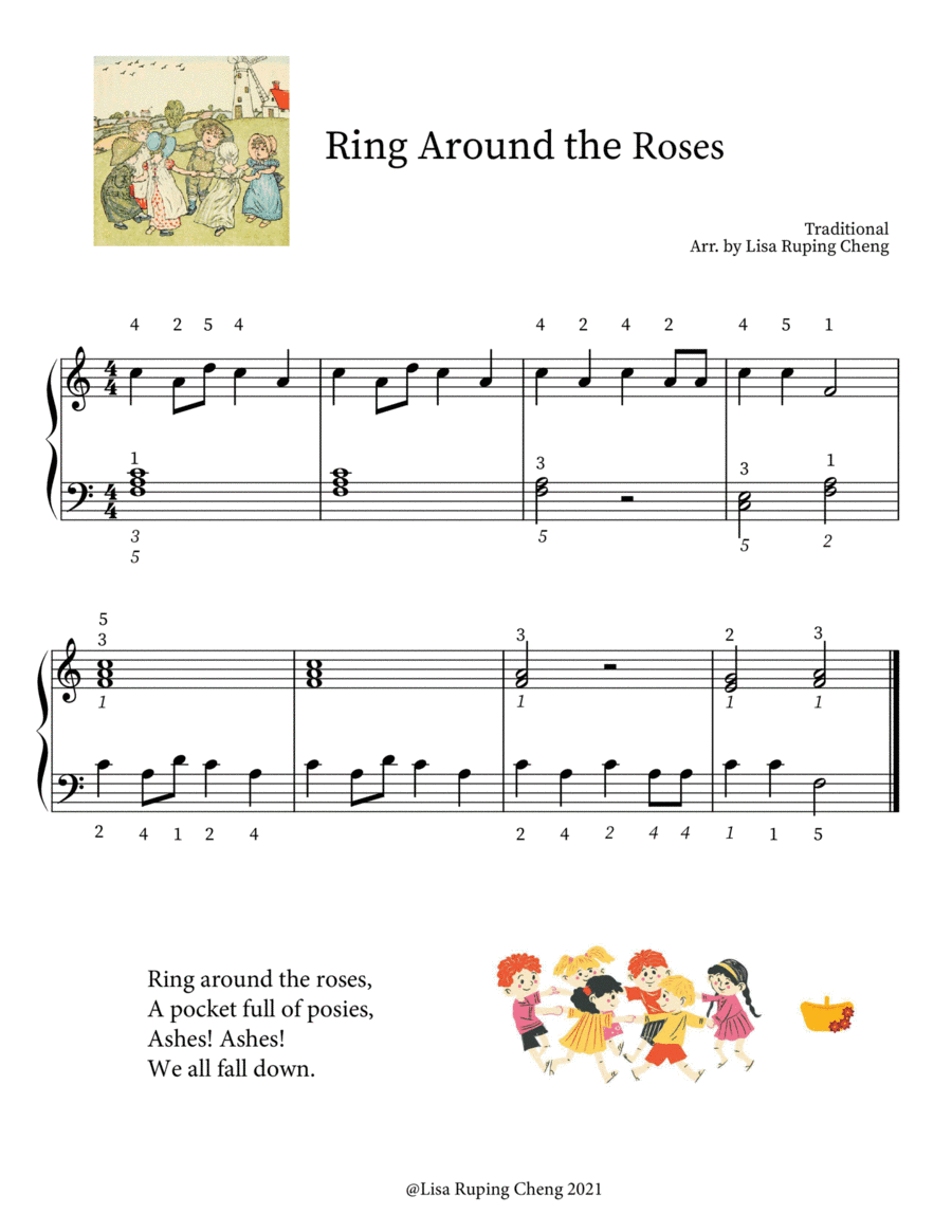 Ring Around the Roses (Beginner to Level 1) (arr. Lisa Ruping Cheng)