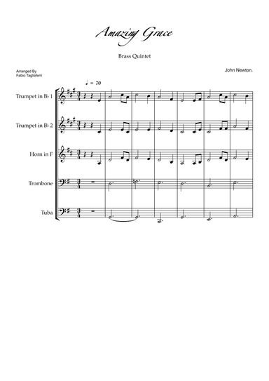 Amazing Grace (arr. Fabio Tagliaferri)