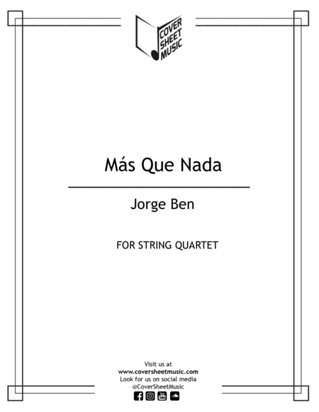 Mas Que Nada (arr. Jose Quintana)