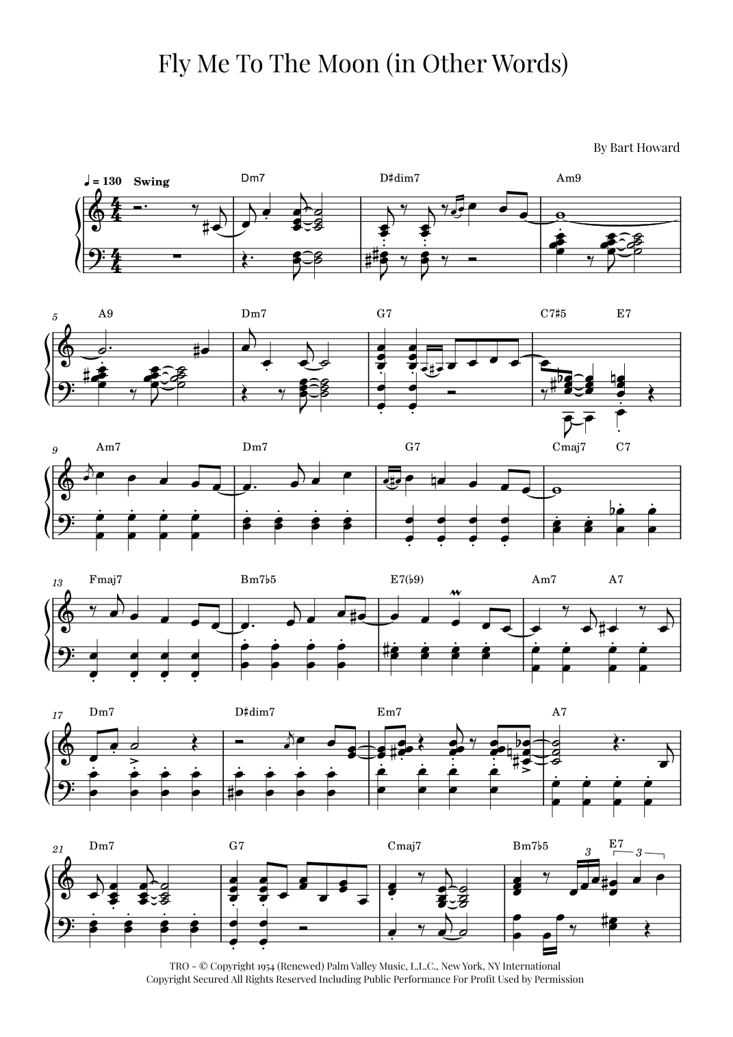 Fly Me To The Moon (in Other Words) (arr. Roger da Luz)
