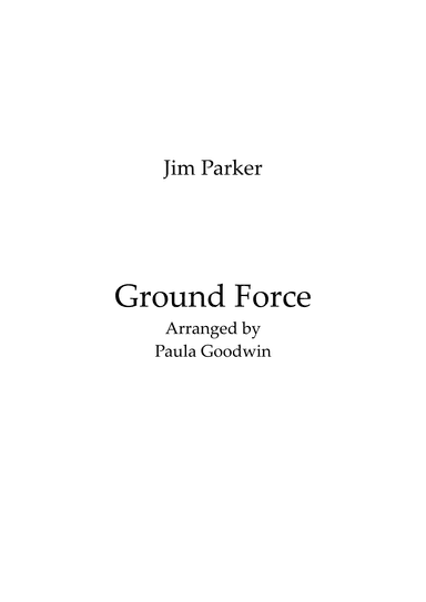 Ground Force Theme (arr. Paula Goodwin)