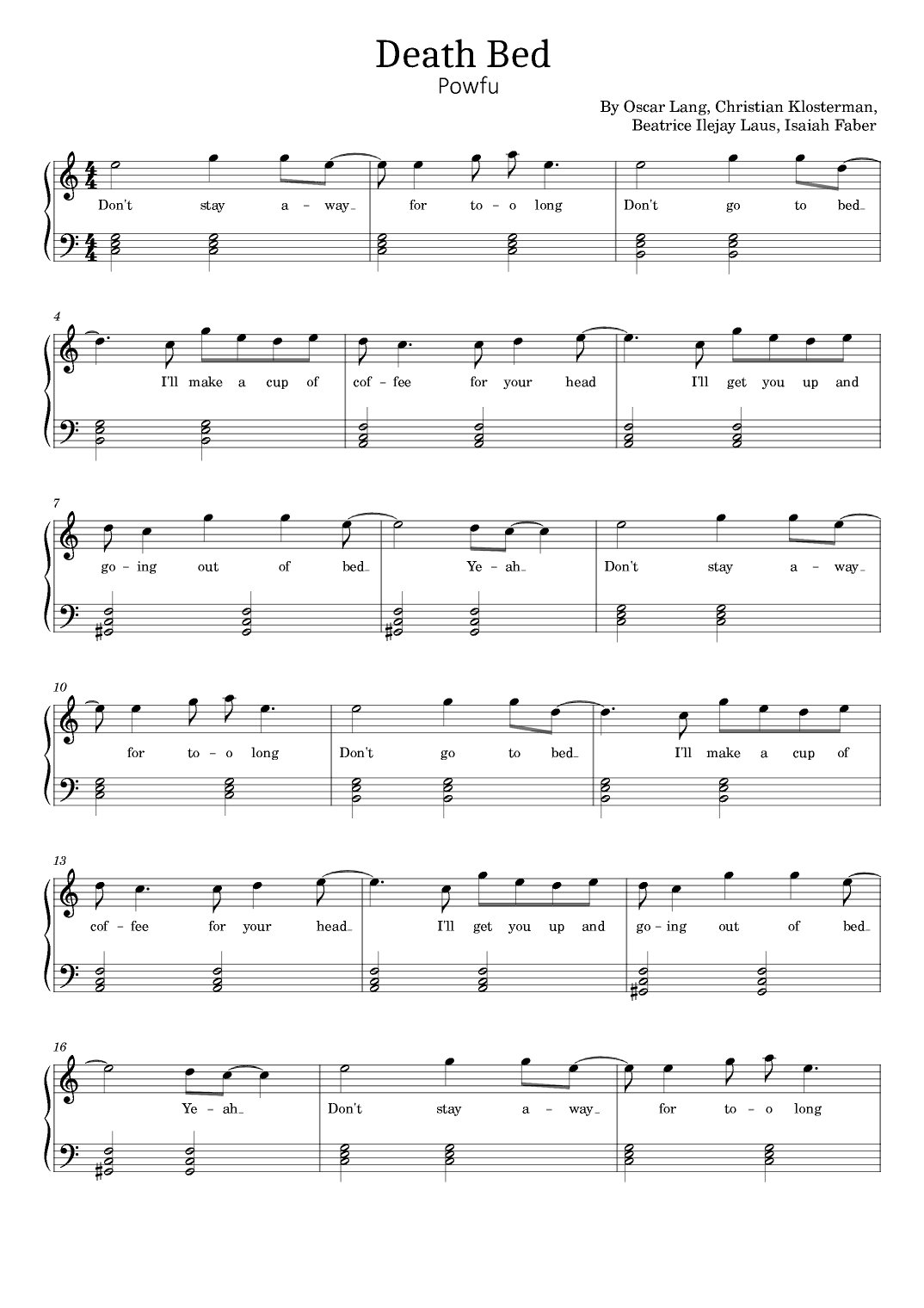 Death Bed (arr. poon)