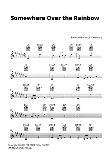 Over The Rainbow (arr. Cadenza Editions)