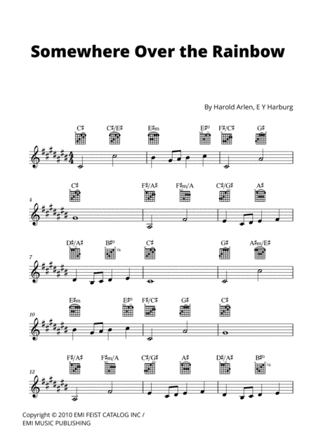 Over The Rainbow (arr. Cadenza Editions)