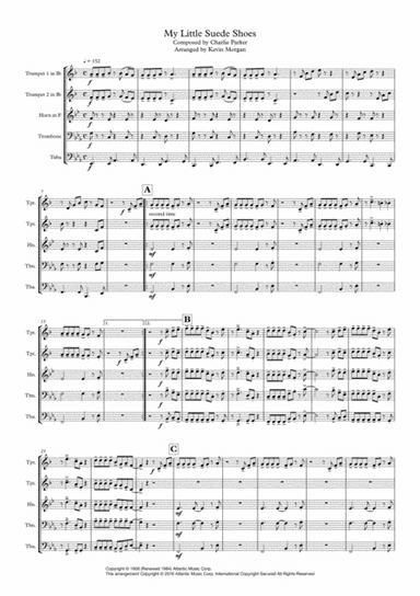 My Little Suede Shoes (arr. Kevin Morgan)