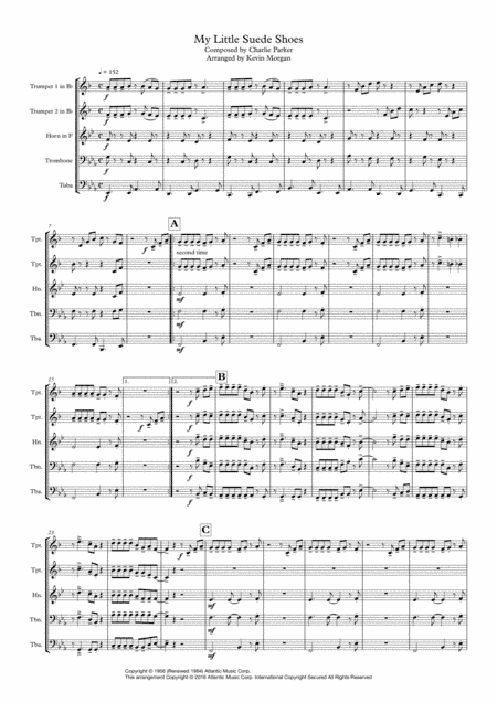 My Little Suede Shoes (arr. Kevin Morgan)