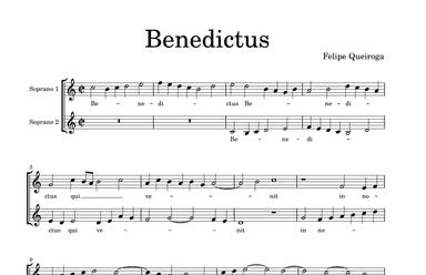 Benedictus (for Two Sopranos)