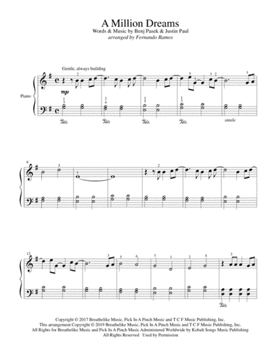 A Million Dreams (arr. Fernando Ramos)