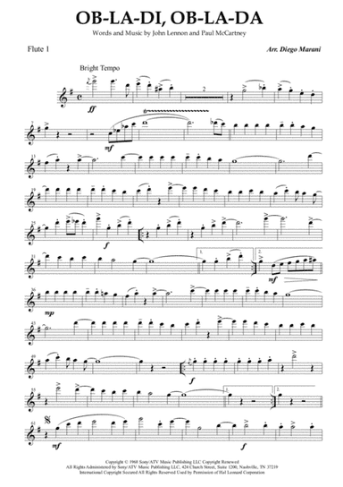 Ob-La-Di, Ob-La-Da (arr. Diego Marani)