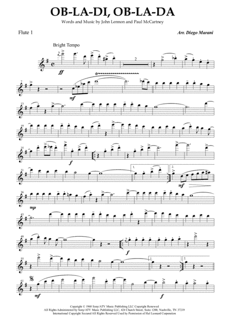 Ob-La-Di, Ob-La-Da (arr. Diego Marani)