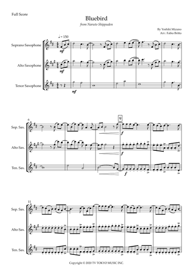 Ikimono Gakari's Blue Bird (arr. Fabio Britto)