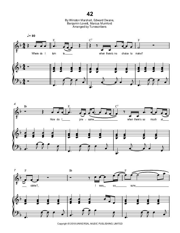 42 (arr. Tunescribers)