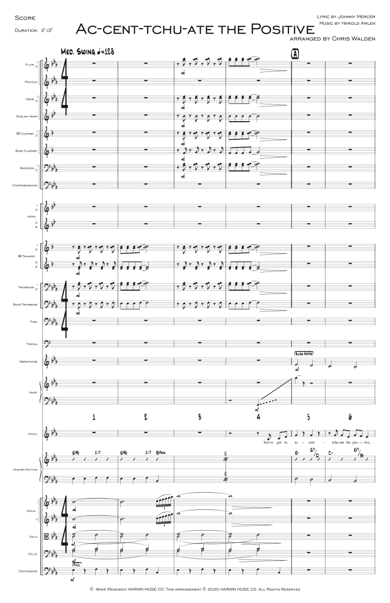 Ac-cent-tchu-ate The Positive (arr. Chris Walden)