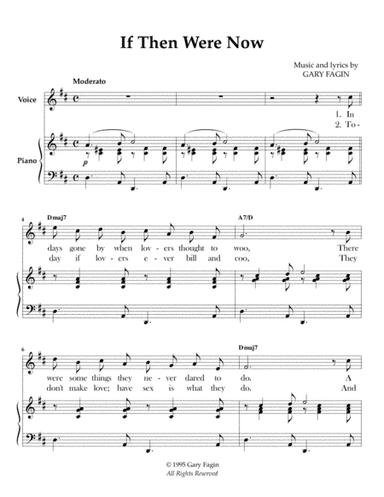 If Then Were Now, for voice and piano