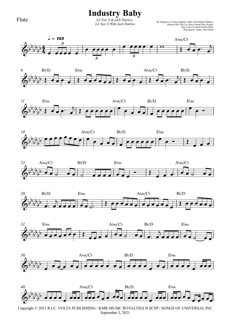 Industry Baby (arr. Wesley S. SIlva)