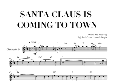 Santa Claus Is Comin' To Town (arr. Cadenza Editions)
