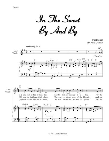 In The Sweet By And By (arr. Julie Gaulke)