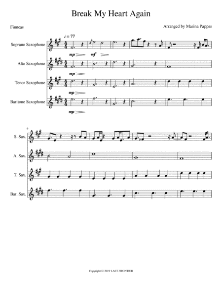 Break My Heart Again (arr. Marina Pappas)