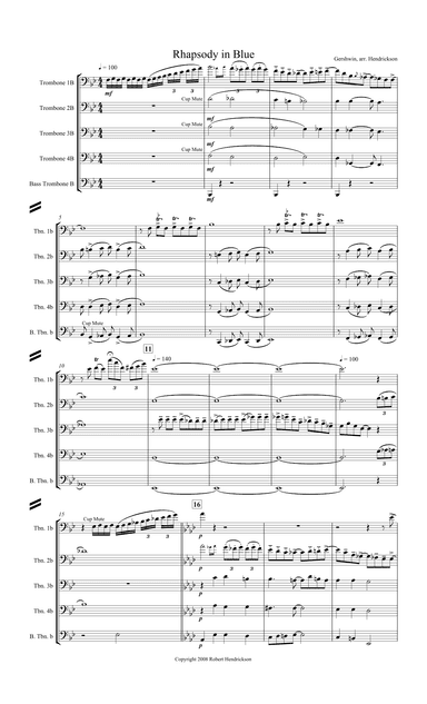 Rhapsody in Blue (arr. Rob Hendrickson)