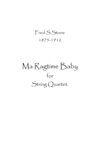 Ma Ragtime Baby (arr. Spence Bundy)