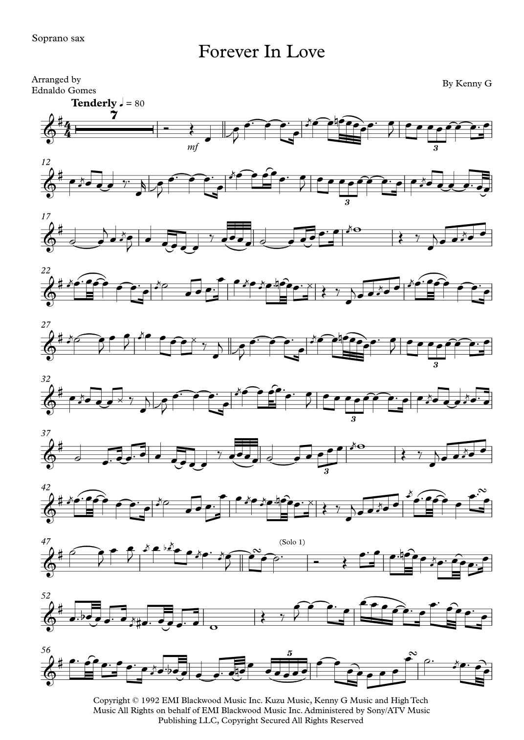 Forever In Love (arr. Ednaldo Gomes)