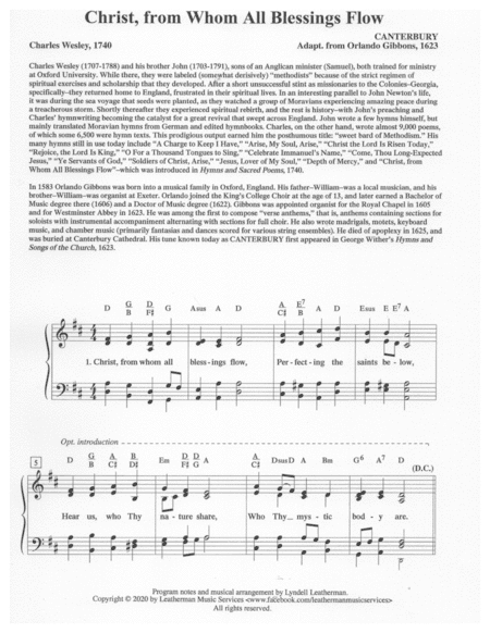 Christ, from Whom All Blessings Flow (arr. Lyndell Leatherman)