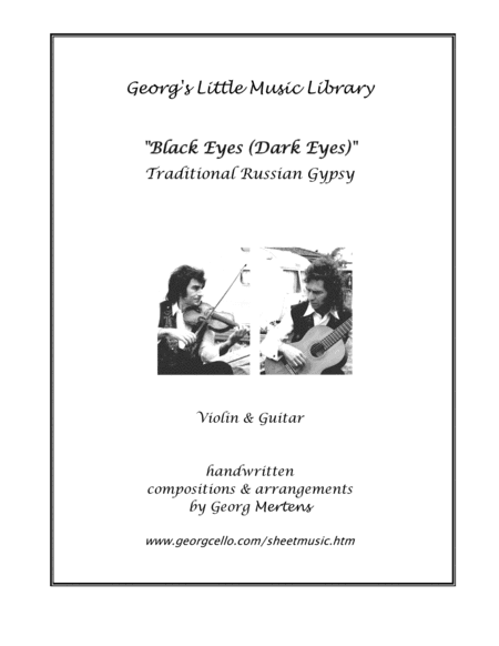 "Black Eyes" for violin & guitar (arr. Georg Mertens)