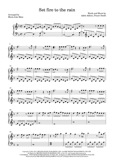 Set Fire To The Rain (arr. Maria João Maia)