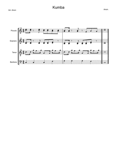 Kumba arr. Colleen Hart (arr. Anon)