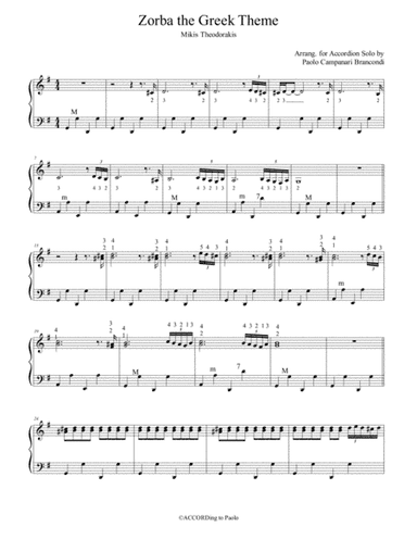 Theme From "zorba The Greek" (arr. Paolo Campanari Brancondi)