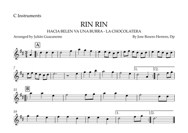 Rin Rin (arr. Julián Guacaneme)