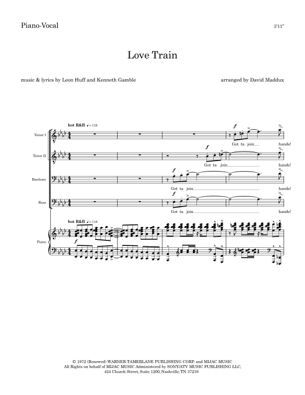 Love Train (arr. David Maddux)