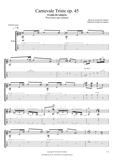 Carnevale triste op. 45