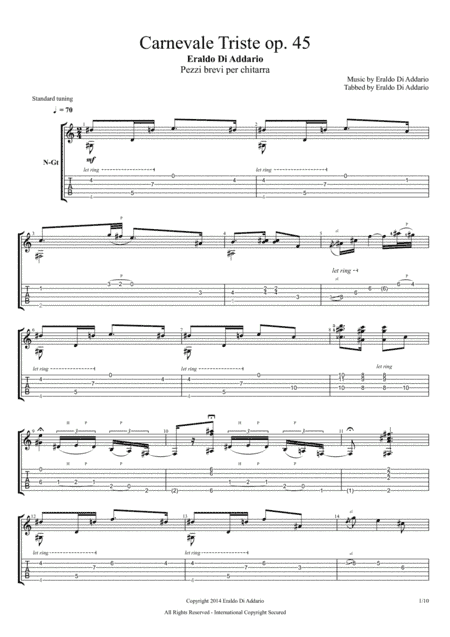 Carnevale triste op. 45