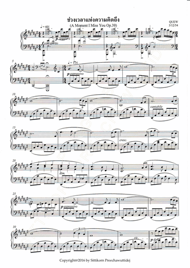 Op.39 A Moment I Miss You [Dr.QUEW]