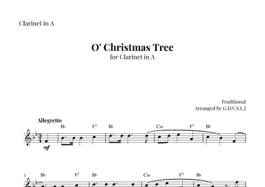 O' Christmas Tree (arr. G.D.V.S.L.J)