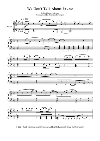 We Don't Talk About Bruno (arr. Henrique F Mangoni)