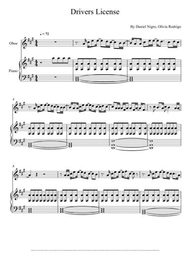 Drivers License (arr. André Laitano)
