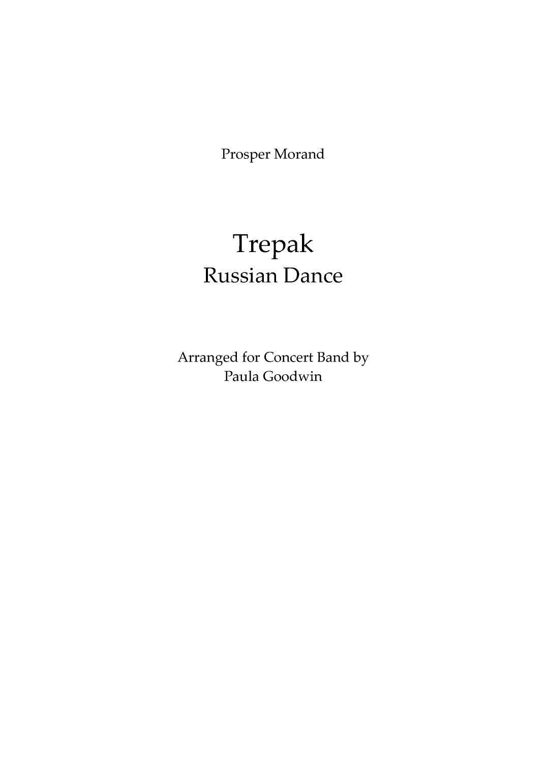 Trepak (arr. Paula Goodwin)