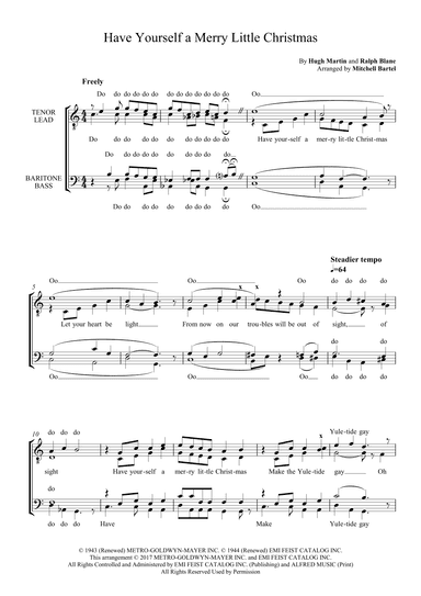 Have Yourself A Merry Little Christmas (arr. Mitchell Bartel)